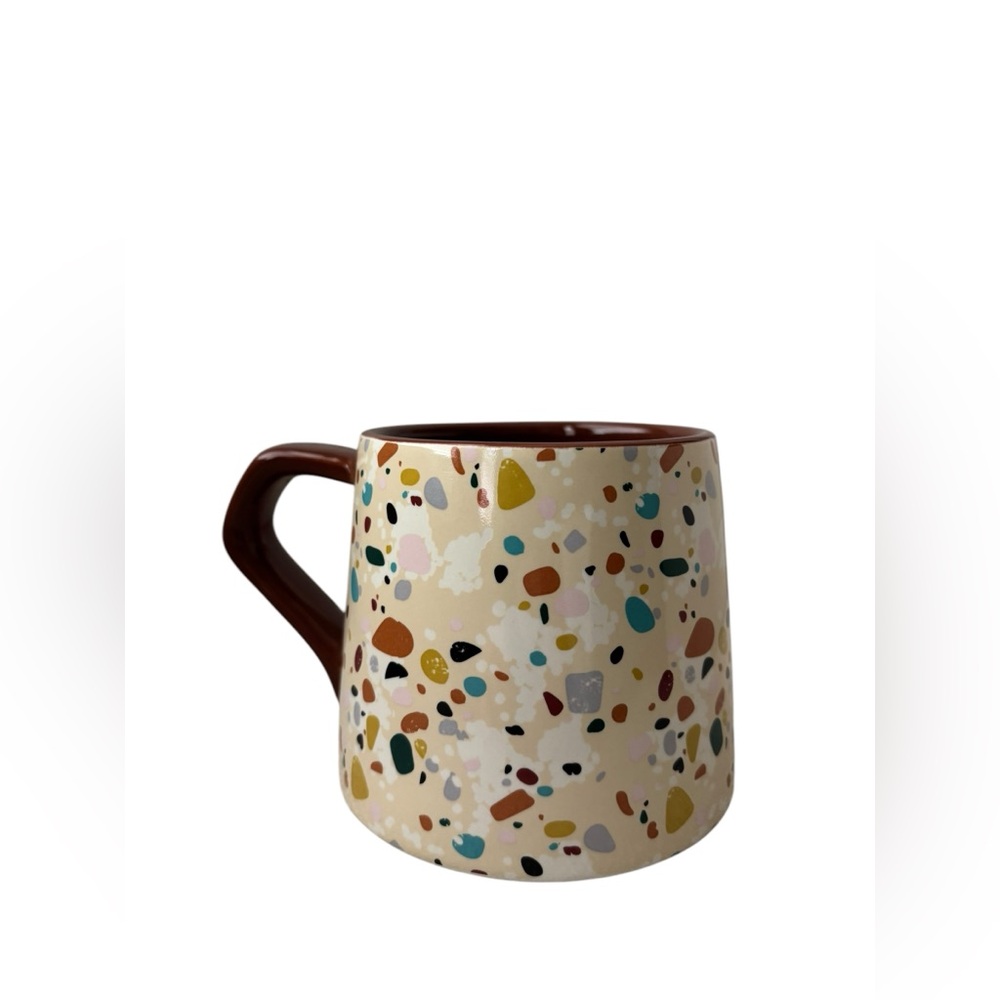 Vtg Mid-Century Modern Terrazzo Ceramic Mug